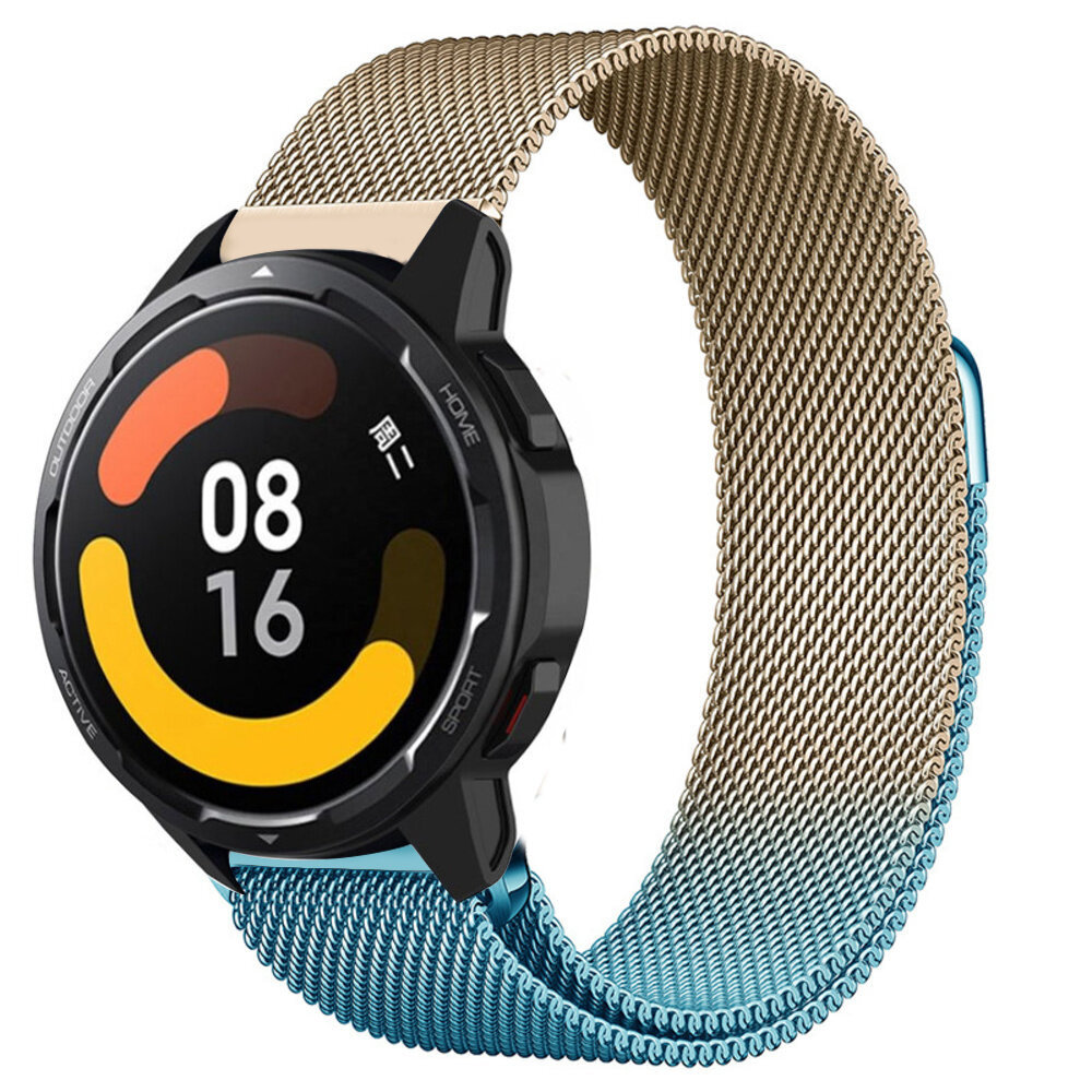 Strap-it Strap-it Xiaomi Watch S1 Milanese Strap (Blue/Gold) Strap-it Strap-it Xiaomi Watch S1 Milanese Strap (Blue/Gold)