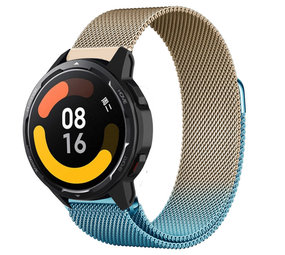 Strap-it Xiaomi Watch S1 Milanese Strap (Blue/Gold) Strap-it Xiaomi Watch S1 Milanese Strap (Blue/Gold)