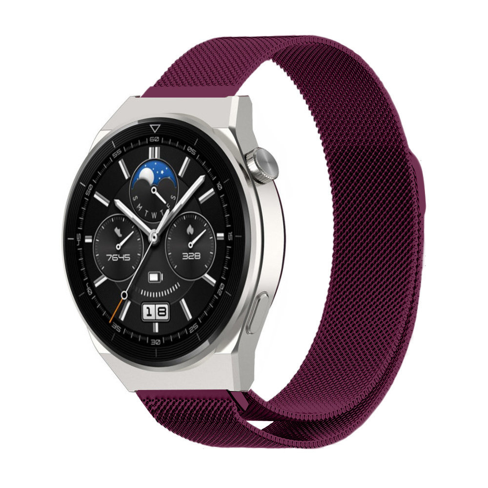 Strap-it Strap-it Huawei Watch GT 3 Pro 46mm Milanese Strap (Purple) Strap-it Strap-it Huawei Watch GT 3 Pro 46mm Milanese Strap (Purple)