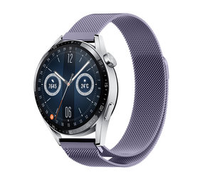 Strap-it Huawei Watch GT 3 46mm Milanese Strap (Light Purple) Strap-it Huawei Watch GT 3 46mm Milanese Strap (Light Purple)