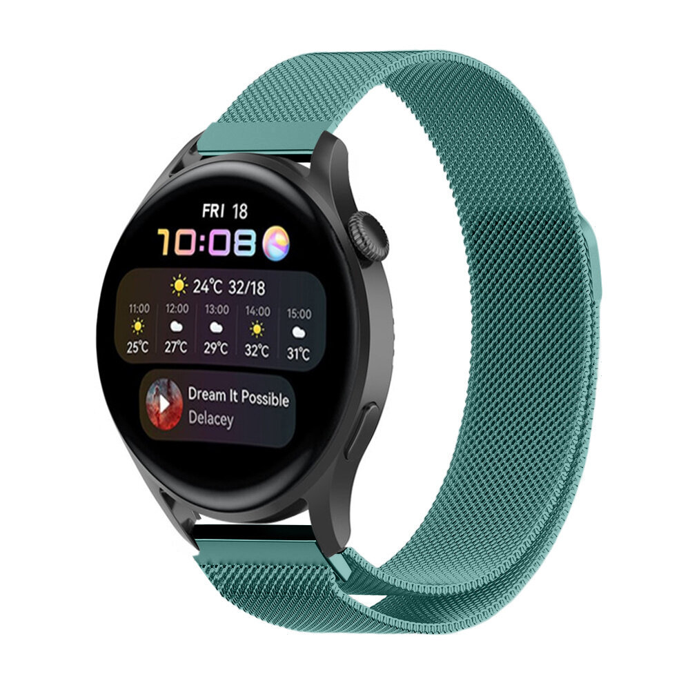 Strap-it Strap-it Huawei Watch 3 (Pro) Milanese Strap (Green) Strap-it Strap-it Huawei Watch 3 (Pro) Milanese Strap (Green)