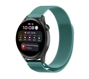 Strap-it Huawei Watch 3 (Pro) Milanese Strap (Green) Strap-it Huawei Watch 3 (Pro) Milanese Strap (Green)