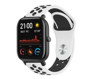 Strap-it Xiaomi Amazfit GTS Sport Strap (White/Black) Strap-it Xiaomi Amazfit GTS Sport Strap (White/Black)