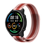 Strap-it Xiaomi Mi Watch Milanese Strap (Red/Pink)
