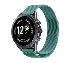 Strap-it Fossil Gen 6 44mm Milanese Strap (Green) Strap-it Fossil Gen 6 44mm Milanese Strap (Green)