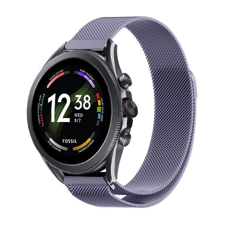 Strap-it Strap-it Fossil Gen 6 44mm Milanese Strap (Light Purple) Strap-it Strap-it Fossil Gen 6 44mm Milanese Strap (Light Purple)