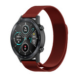 Strap-it Honor Magic Watch 2 Milanese Strap (Red)