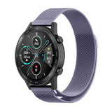 Strap-it Honor Magic Watch 2 Milanese Strap (Light Purple)