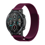 Strap-it Honor Magic Watch 2 Milanese Strap (Purple)
