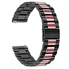 Strap-it Strap-it Huawei Watch GT 3 Pro 43mm Steel Strap (Black/Pink) Strap-it Strap-it Huawei Watch GT 3 Pro 43mm Steel Strap (Black/Pink)