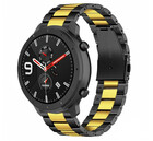 Strap-it Strap-it Xiaomi Amazfit GTR Steel Strap (Black/Gold)
