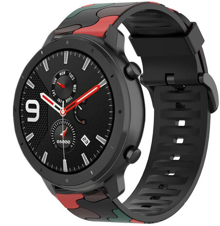 Strap-it Strap-it Xiaomi Amazfit GTR Camo Strap (Red) Strap-it Strap-it Xiaomi Amazfit GTR Camo Strap (Red)