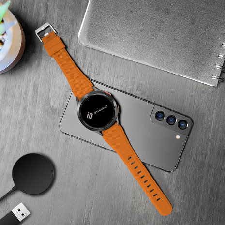 Strap-it Strap-it OnePlus Watch Silicone Strap (Orange)