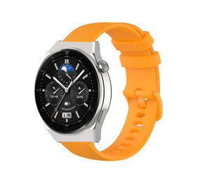 Strap-it Huawei Watch GT 3 Pro 46mm Premium Silicone Strap (Orange) Strap-it Huawei Watch GT 3 Pro 46mm Premium Silicone Strap (Orange)