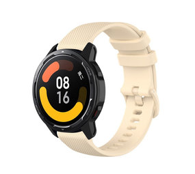 Strap-it Xiaomi Watch S1 Premium Silicone Strap (Beige)