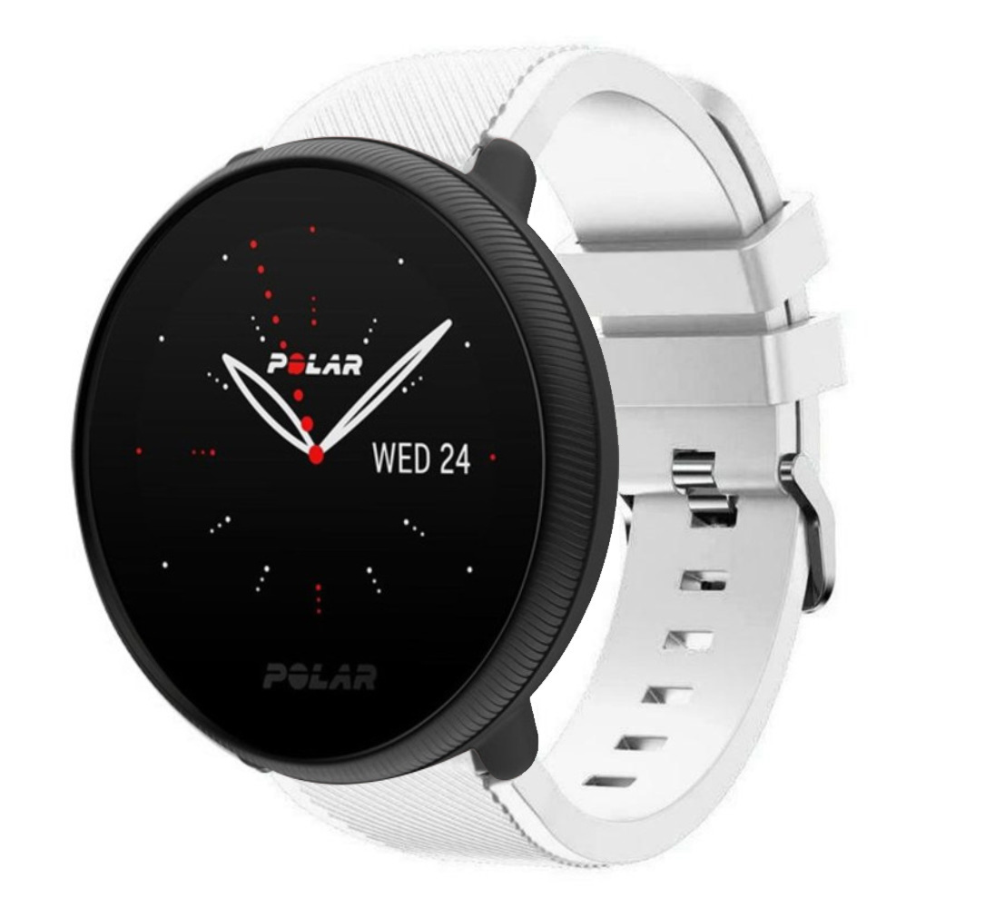 Polar Ignite 2 Silicone Strap with Buckle White