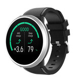 Strap-it Polar Unite Twill Silicone Strap (Black)