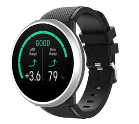 Strap-it Polar Unite Twill Silicone Strap (Black)