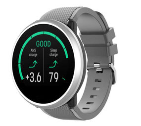 Strap-it Polar Unite Twill Silicone Strap (Grey)