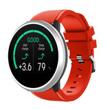 Strap-it Polar Unite Twill Silicone Strap (Red)