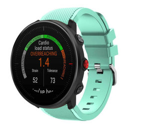 Strap-it Polar Vantage M Twill Silicone Strap (Aqua)