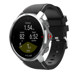 Strap-it Polar Grit X Silicone Strap with Buckle (Black)