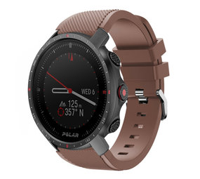Strap-it Polar Grit X Pro Silicone Strap with Buckle (Brown)