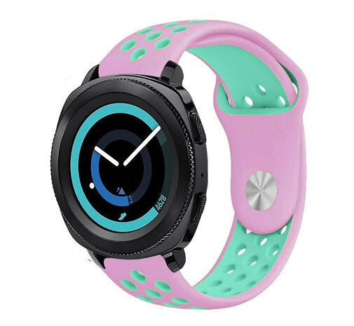 Strap-it Strap-it Samsung Gear Sport Sport Strap (Pink/Aqua) Strap-it Strap-it Samsung Gear Sport Sport Strap (Pink/Aqua)