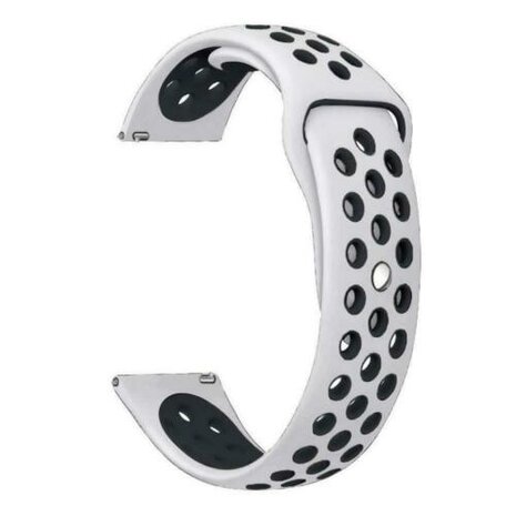 Strap-it Strap-it Samsung Gear Sport Sport Straps (White/Black) Strap-it Strap-it Samsung Gear Sport Sport Straps (White/Black)