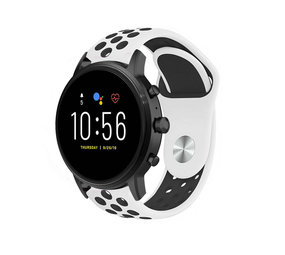 Strap-it Fossil Gen 5 Sport Strap (White/Black) Strap-it Fossil Gen 5 Sport Strap (White/Black)