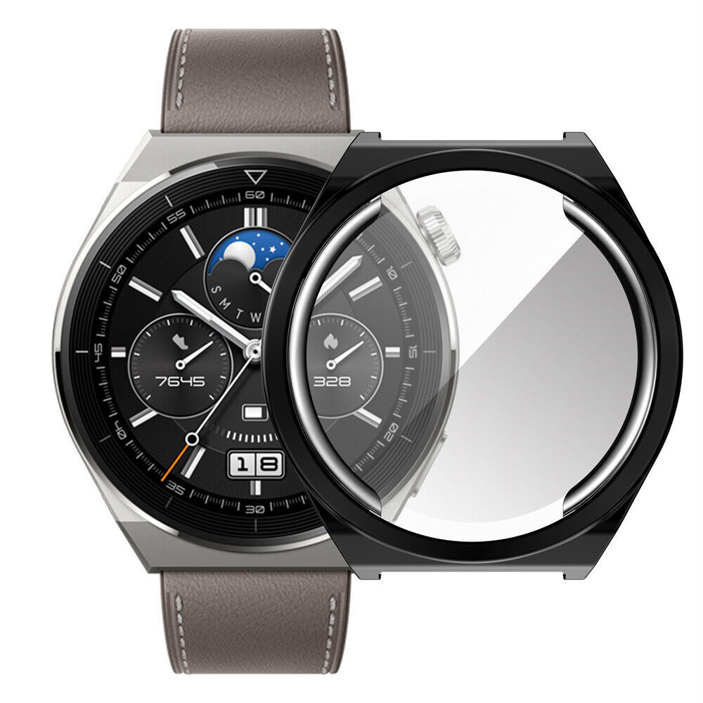 Strap-it Strap-it Huawei Watch GT 3 Pro 46mm TPU Case (Black) Strap-it Strap-it Huawei Watch GT 3 Pro 46mm TPU Case (Black)