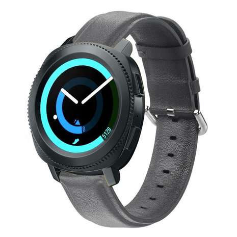 Strap-it Strap-it Samsung Gear Sport leather Strap (dark grey) Strap-it Strap-it Samsung Gear Sport leather Strap (dark grey)