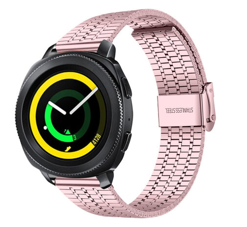Strap-it Strap-it Samsung Gear Sport Fine Steel Strap (Pink) Strap-it Strap-it Samsung Gear Sport Fine Steel Strap (Pink)