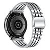 Strap-it Strap-it Samsung Gear Sport Fine Steel Strap (Silver/Black) Strap-it Strap-it Samsung Gear Sport Fine Steel Strap (Silver/Black)