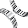 Strap-it Strap-it Samsung Gear Sport Fine Steel Strap (Silver/Black) Strap-it Strap-it Samsung Gear Sport Fine Steel Strap (Silver/Black)