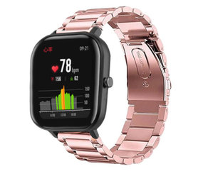 Strap-it Xiaomi Amazfit GTS Steel Strap (Pink) Strap-it Xiaomi Amazfit GTS Steel Strap (Pink)