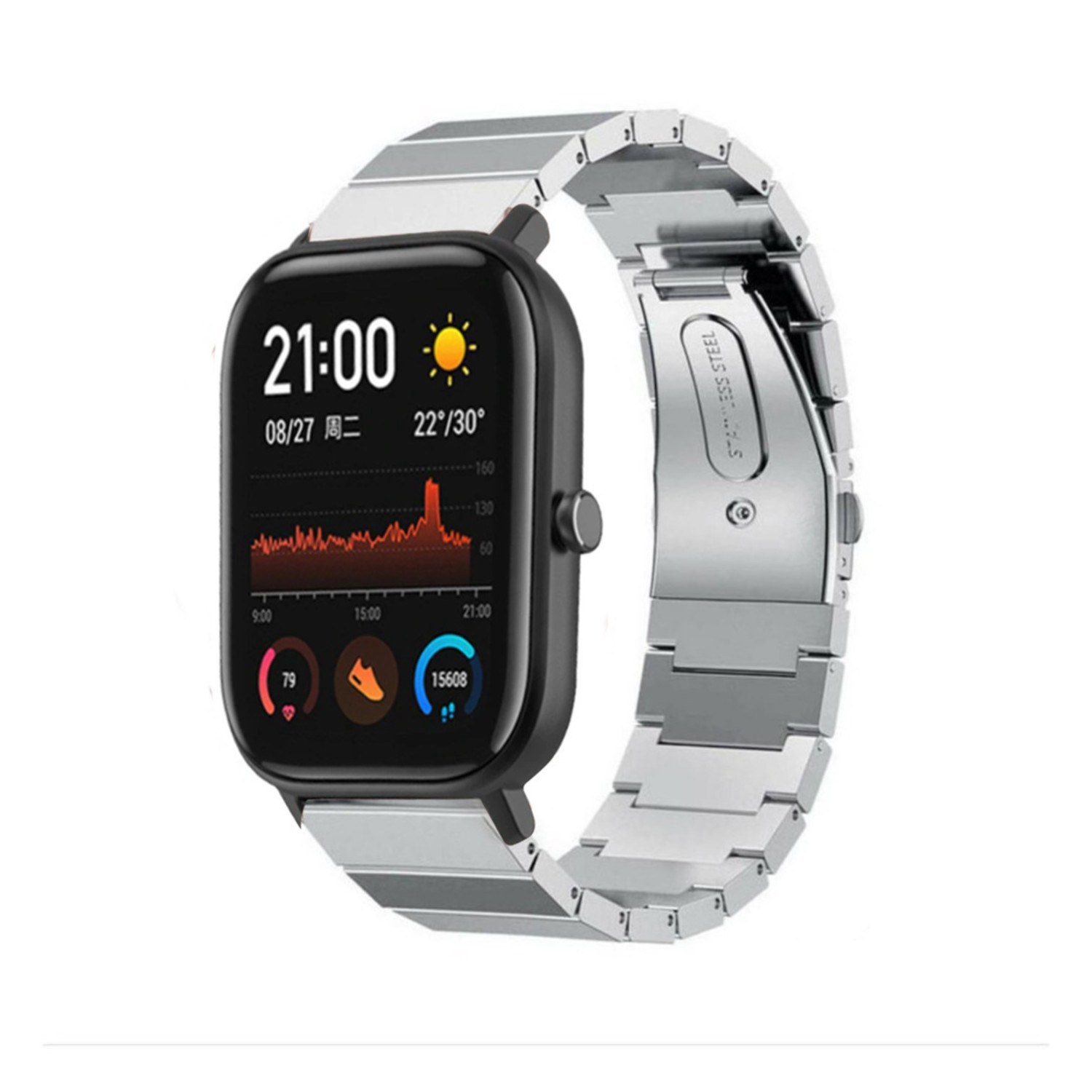 Amazfit gts silver hotsell