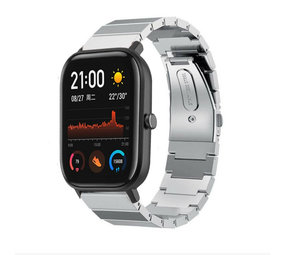 Strap-it Xiaomi Amazfit GTS Metal Strap (Silver) Strap-it Xiaomi Amazfit GTS Metal Strap (Silver)
