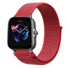 Strap-it Strap-it Amazfit GTS 3 Nylon Strap (Red)