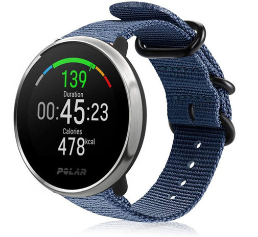 Strap-it Strap-it Polar Ignite Nylon Strap with Buckle (Blue) Strap-it Strap-it Polar Ignite Nylon Strap with Buckle (Blue)