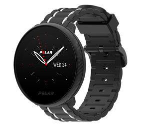 Strap-it Polar Ignite 2 Silicone Strap Tough (Black/White)