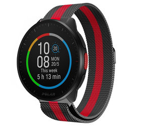 Strap-it Polar Pacer Milanese Strap (Black/Red) Strap-it Polar Pacer Milanese Strap (Black/Red)