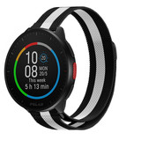 Strap-it Polar Pacer Milanese Strap (Black/White)