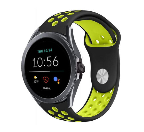 Strap-it Strap-it Fossil Gen 5e 44mm Sport Strap (Black/Yellow) Strap-it Strap-it Fossil Gen 5e 44mm Sport Strap (Black/Yellow)