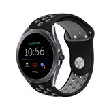 Strap-it Fossil Gen 5e 44mm Sport Strap (Black/Grey)