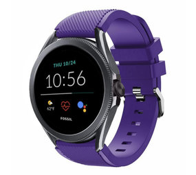 Strap-it Fossil Gen 5e 44mm Silicone Strap (Purple)