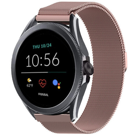 Strap-it Strap-it Fossil Gen 5e 44mm Milanese Strap (Pink) Strap-it Strap-it Fossil Gen 5e 44mm Milanese Strap (Pink)