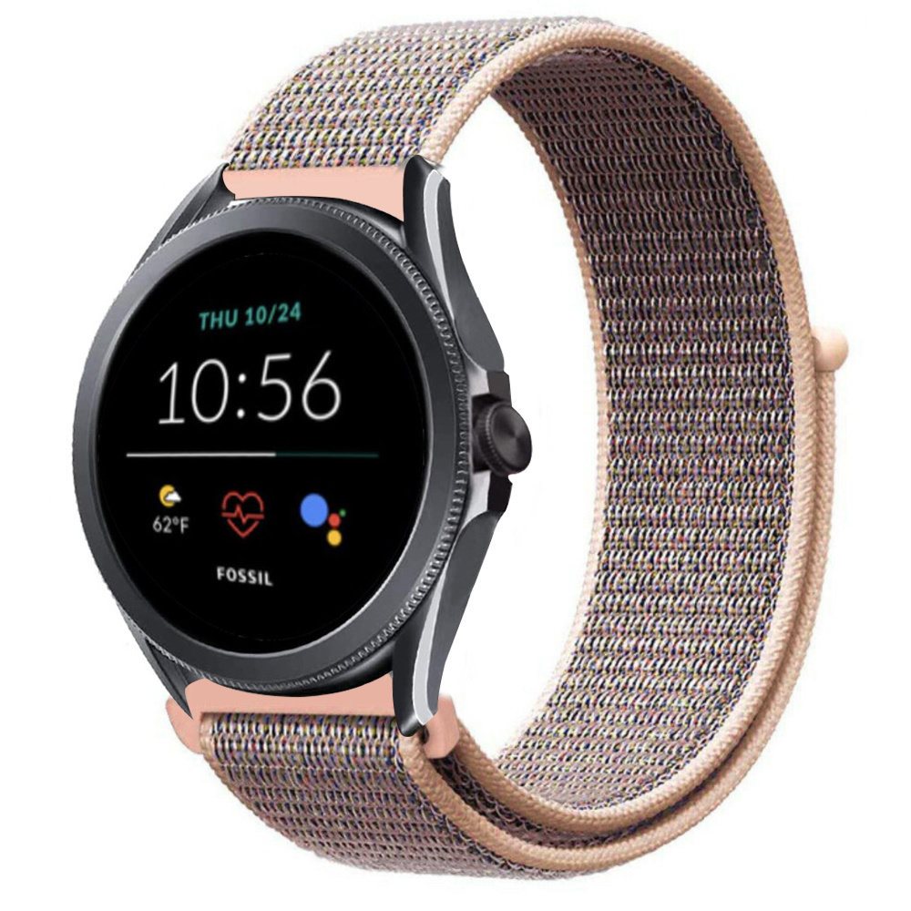 Strap-it Strap-it Fossil Gen 5e 44mm Nylon Strap (Pink Sand) Strap-it Strap-it Fossil Gen 5e 44mm Nylon Strap (Pink Sand)