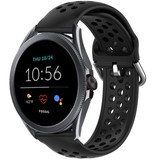 Strap-it Fossil Gen 5e 44mm Breathable Strap (Black)