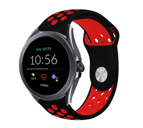 Strap-it Fossil Gen 5e 44mm Sport Strap (Black/Red) Strap-it Fossil Gen 5e 44mm Sport Strap (Black/Red)